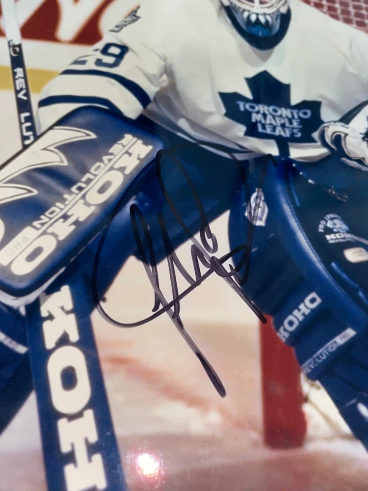 Autographed Felix Potvin Toronto Maple Leafs 8x10 - photo 2