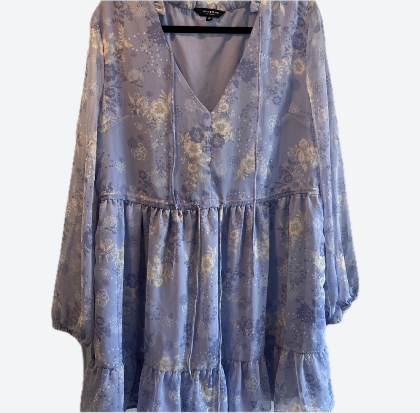 Lucky Brand Floral Print Tiered Dress - XL - photo 2