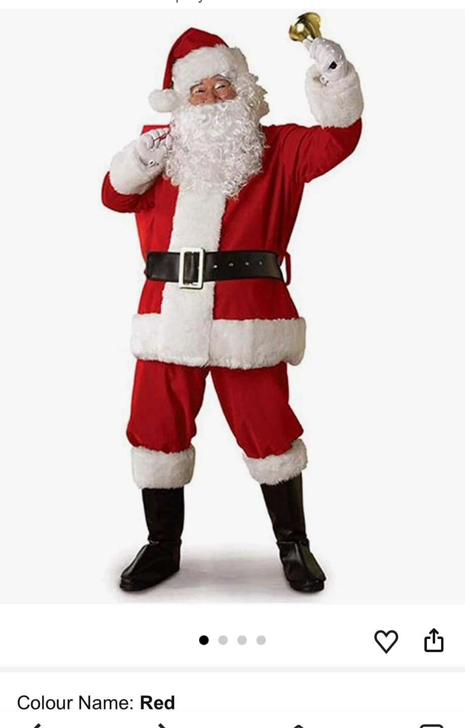 Santa Claus Costume Set Adults