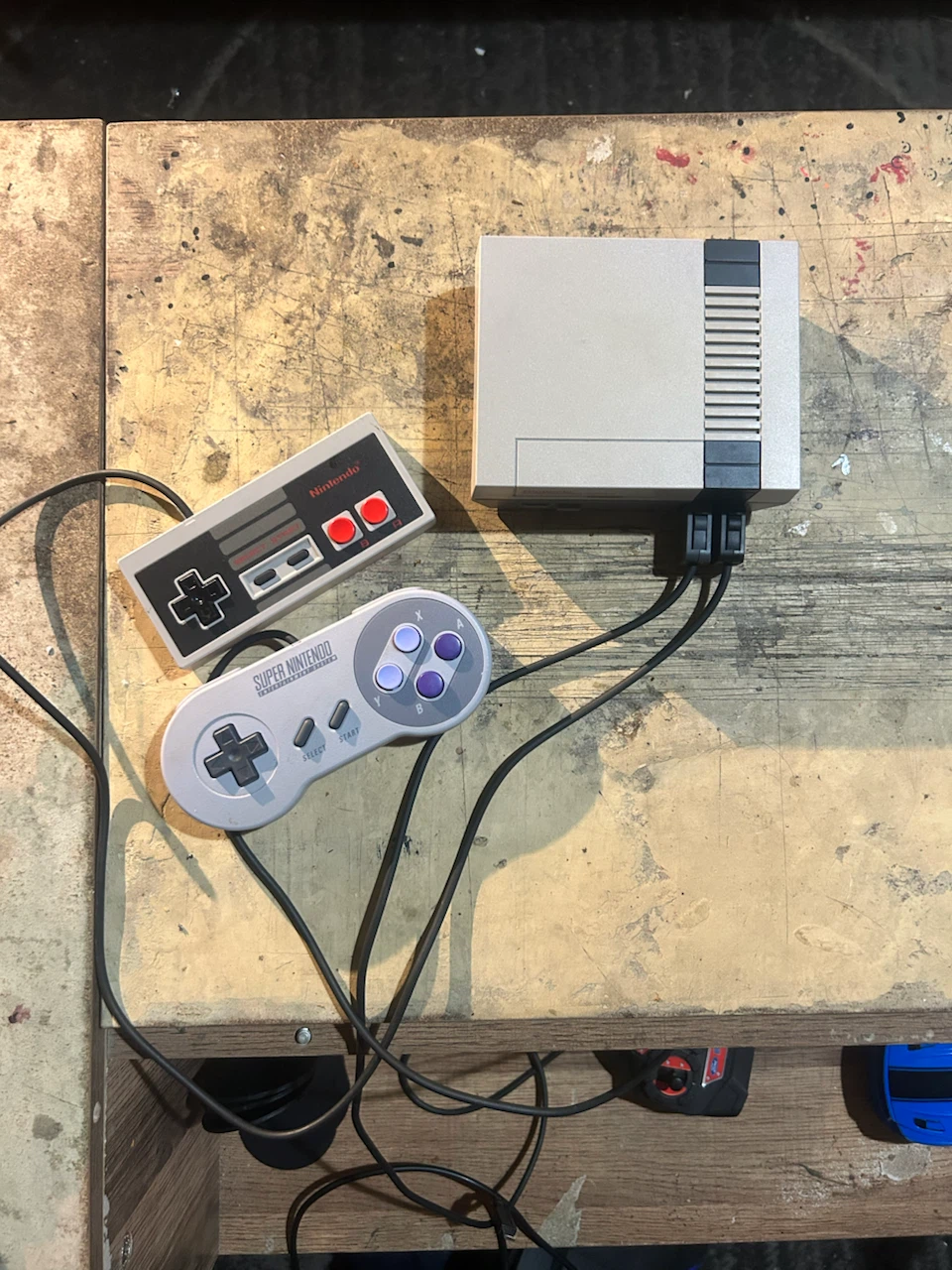 Nintendo Entertainment System Console with Controllers