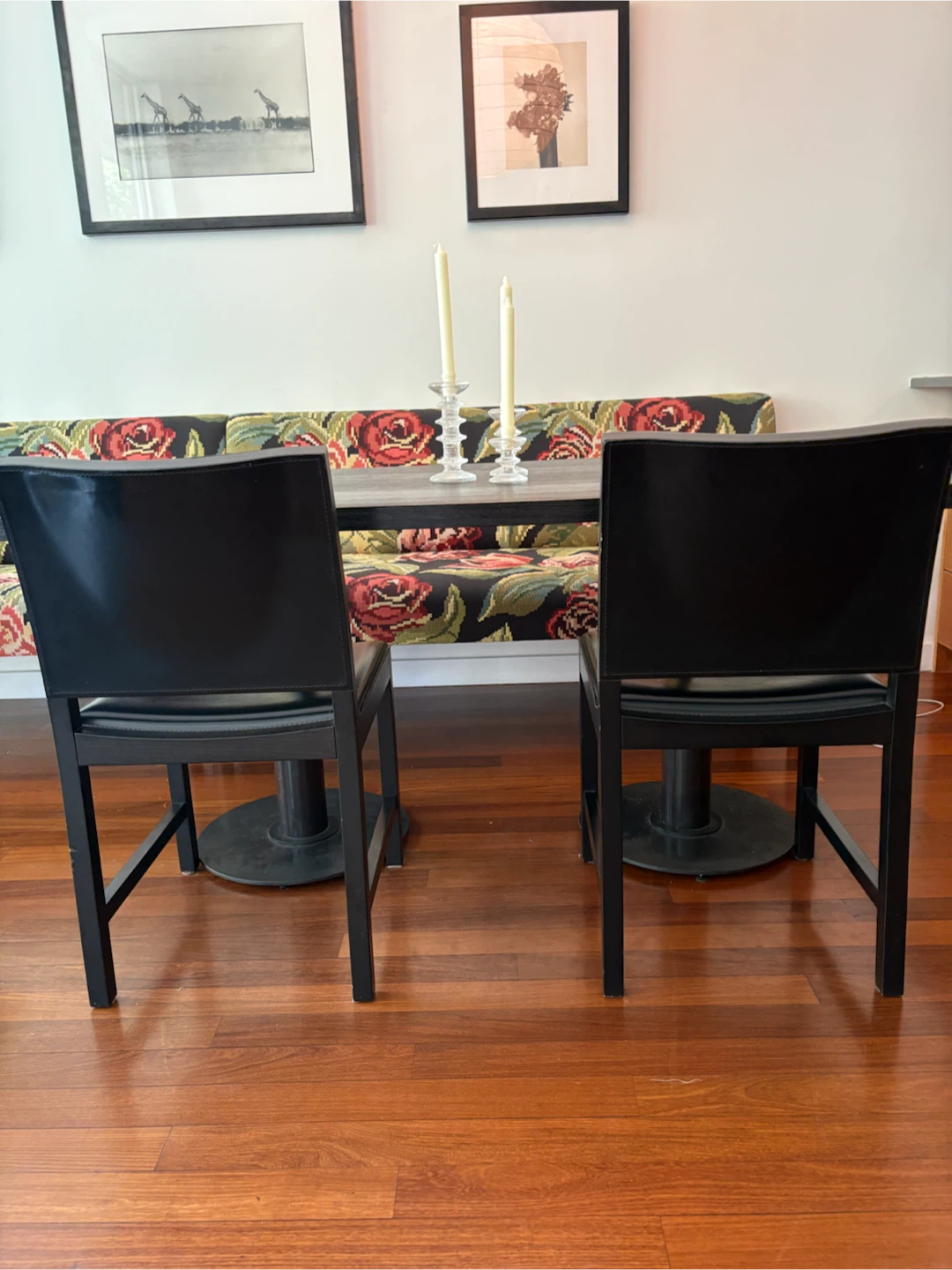 4 leather dining chairs