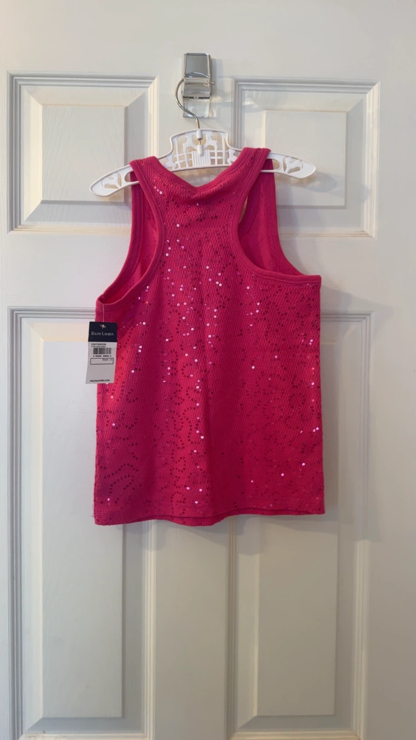 Ralph Lauren Pink Sequin Tank Top - photo 2