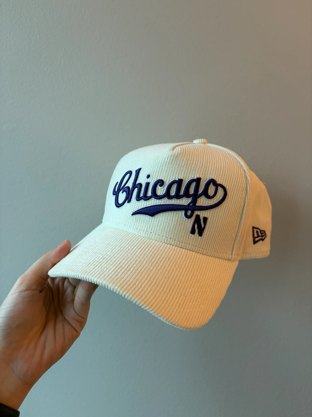New Era  Chicago Cubs Corduroy Baseball Cap Adjustable