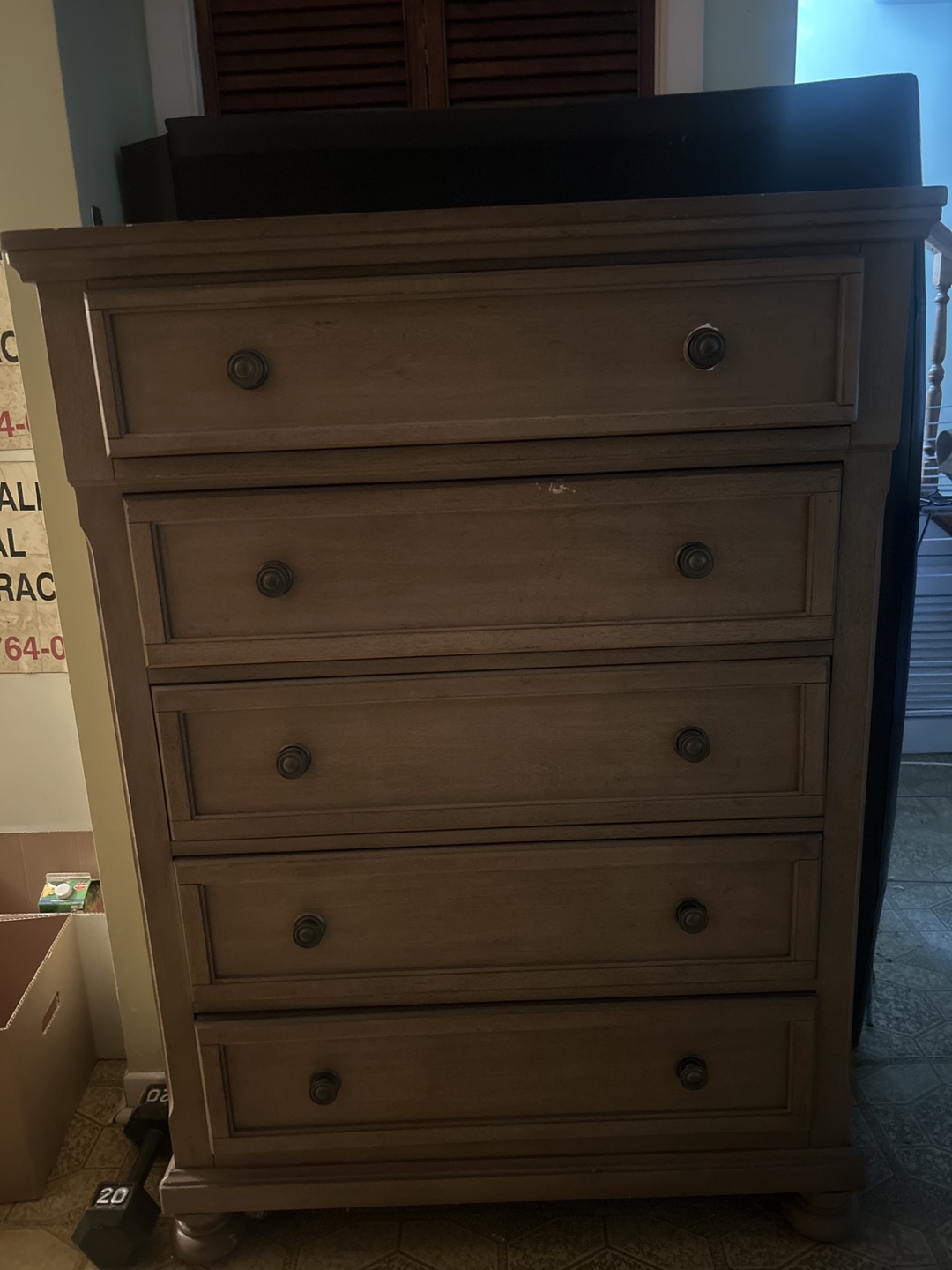 Brown Wooden Dresser