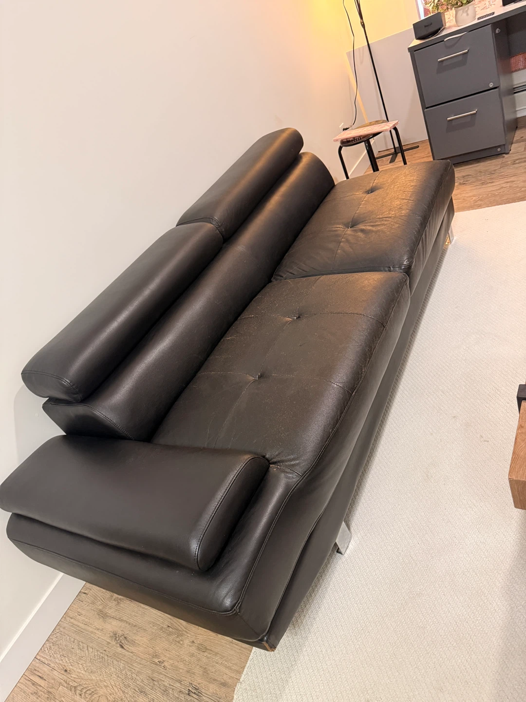Brown Leather Sectional Sofa