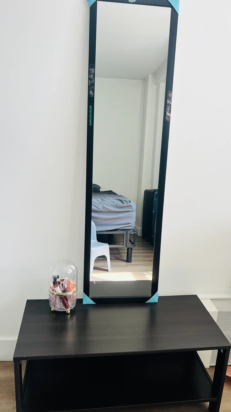 Mirror along with coffee table