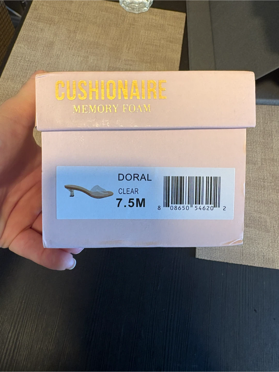 Cushionaire Doral Clear Heeled Mules Size 7.5 - photo 4
