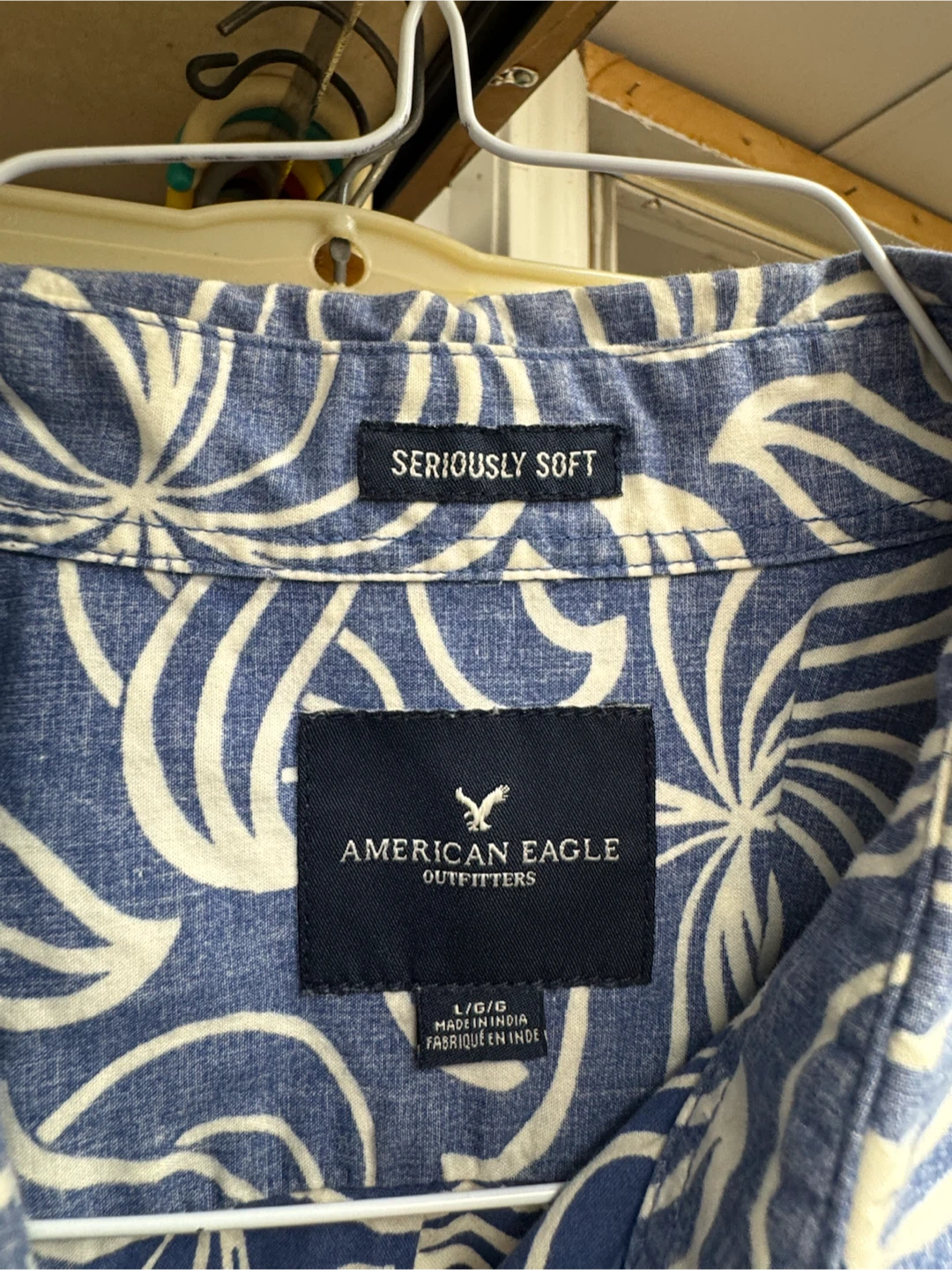 American Eagle Blue FloralShirt - photo 3