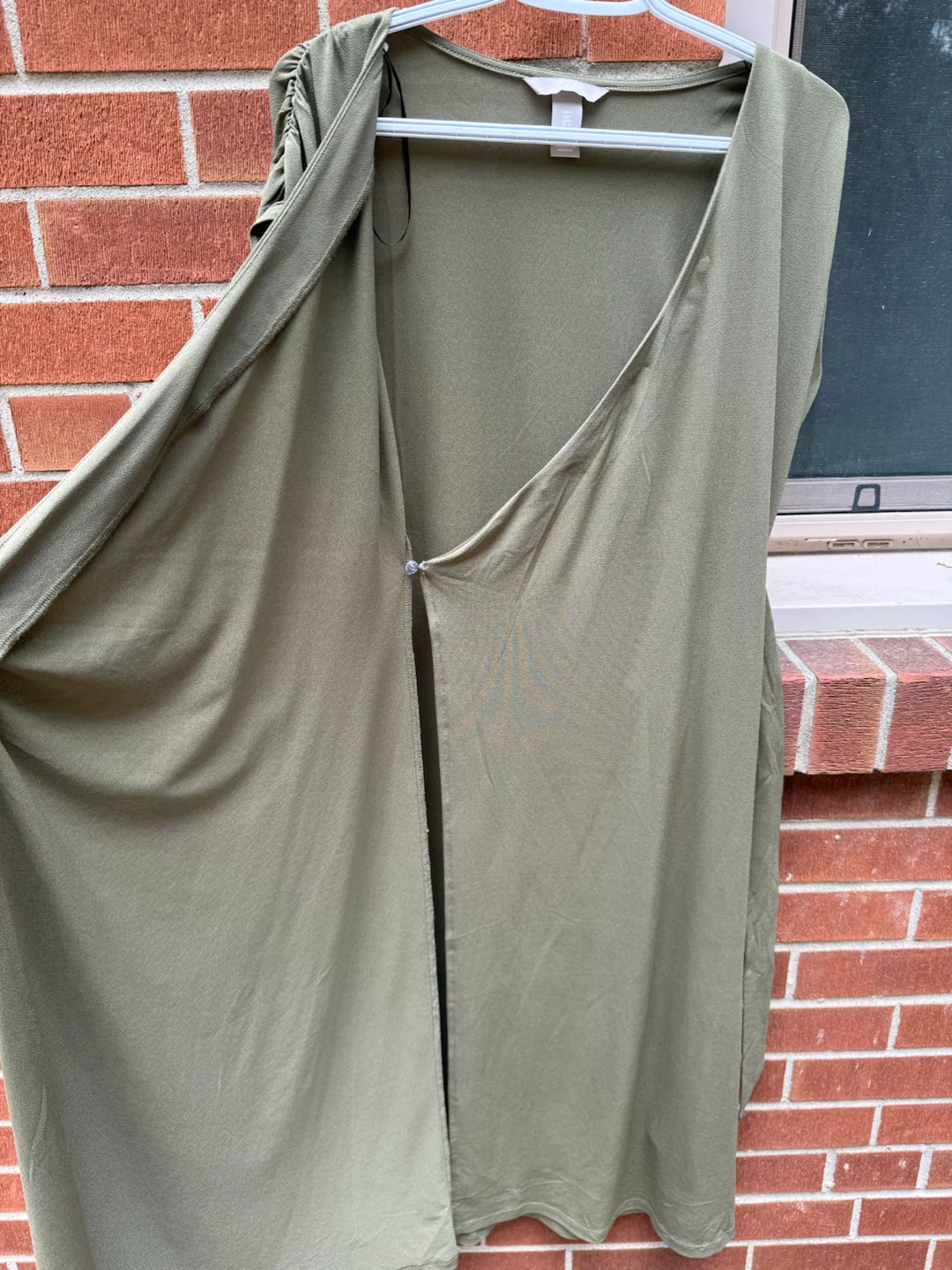 Classy olive green dress - photo 4