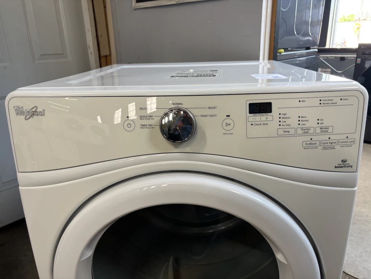 27" Whirlpool White Front Load Gas Dryer for Sale - photo 4