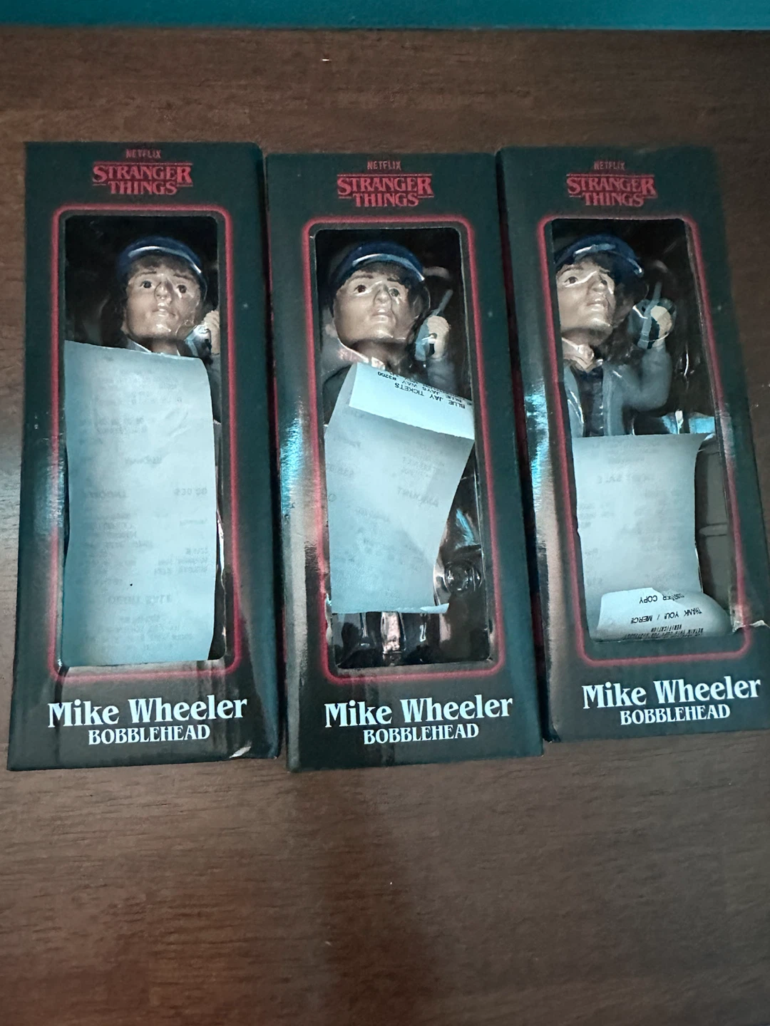 3x Stranger Things Mike Wheeler Bobbleheads