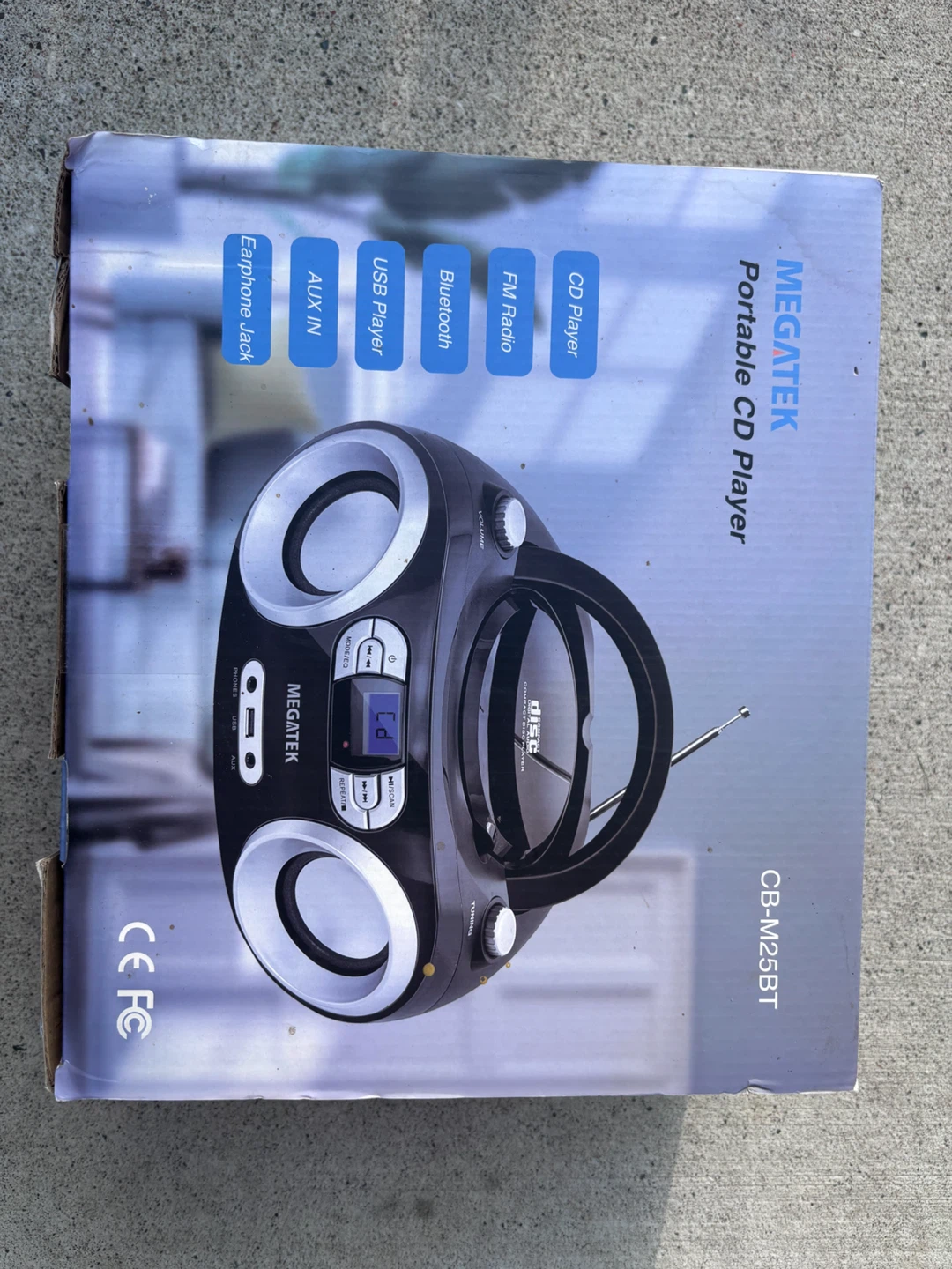 MEGATEK Portable CD Player with Bluetooth