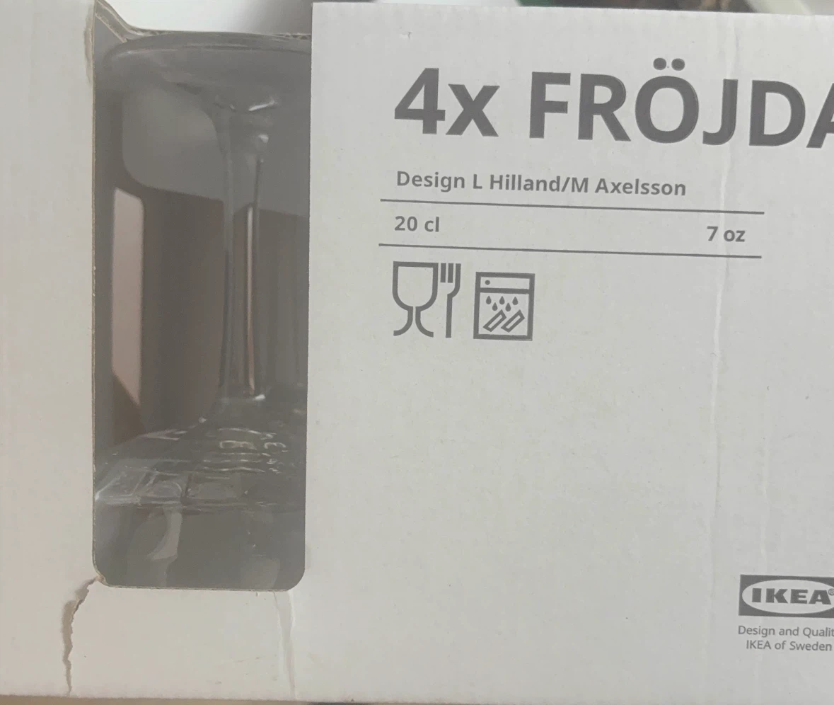 IKEA FRÖJDA Champagne Coupe Glasses (4 Pack) - photo 3