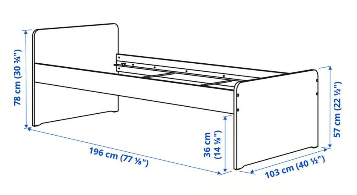 IKEA SLÄKT Bed frame Twin