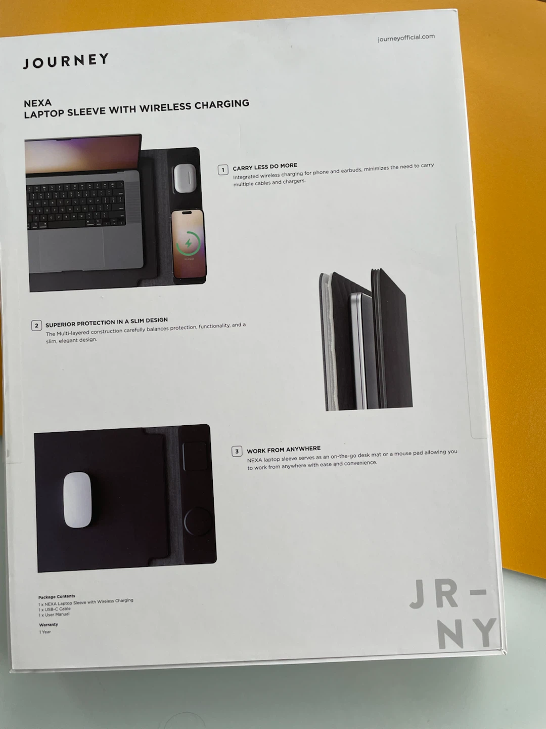 Laptop Sleeve with Wireless Charging for 15" & 16" Laptops - photo 2