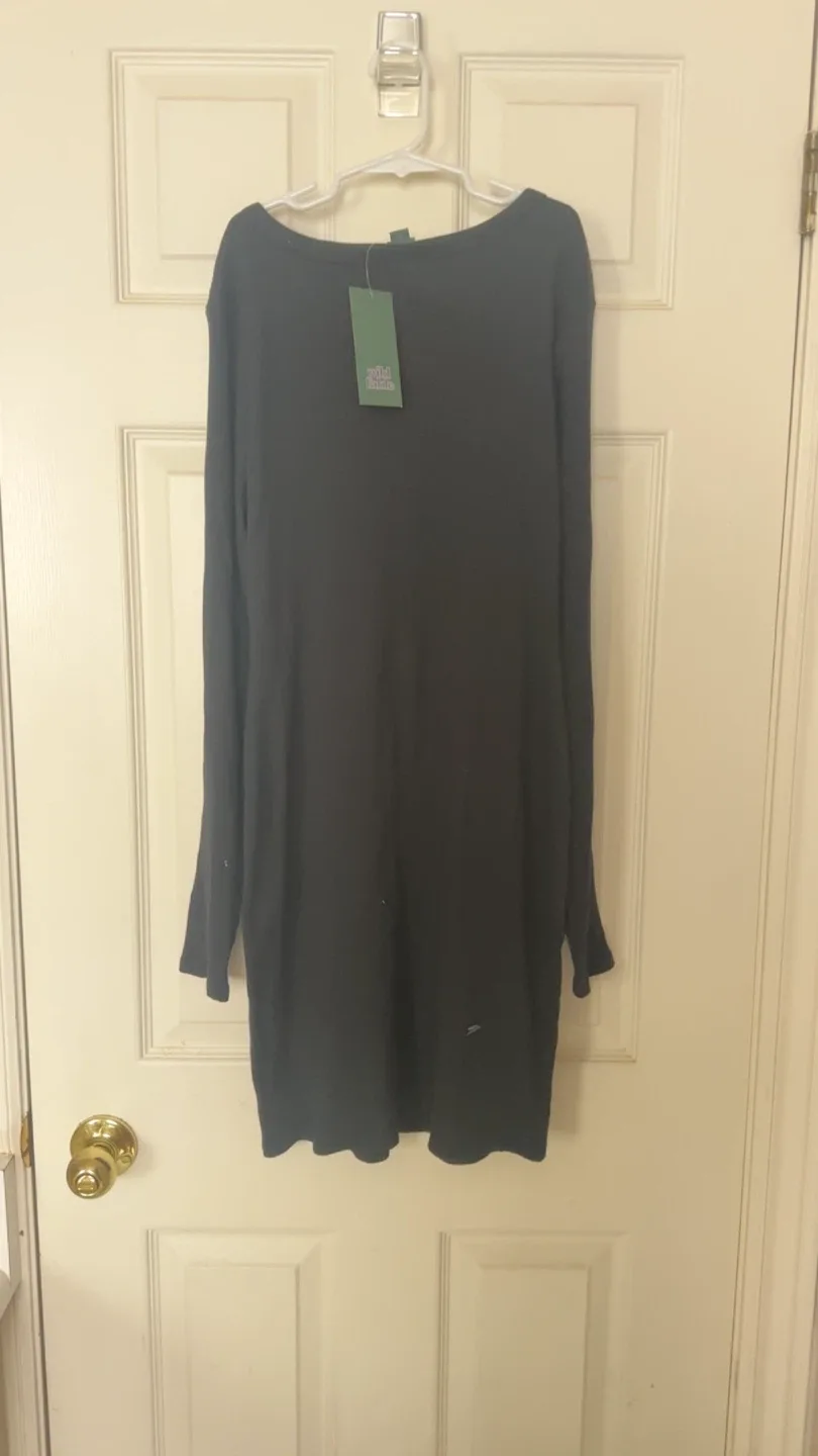 Wild Fable Black Long Sleeve Mini Dress - photo 2
