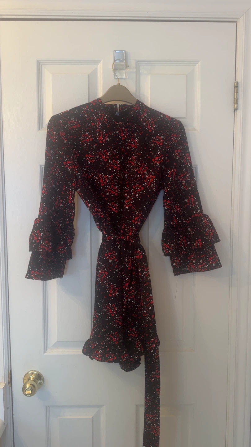 Dynamite Ruffle Sleeve Dress