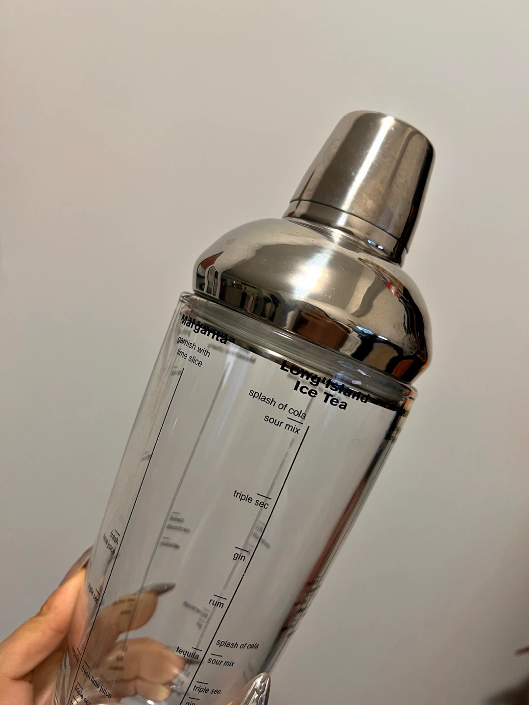 Cocktail Shaker with Recipes On Side - photo 2