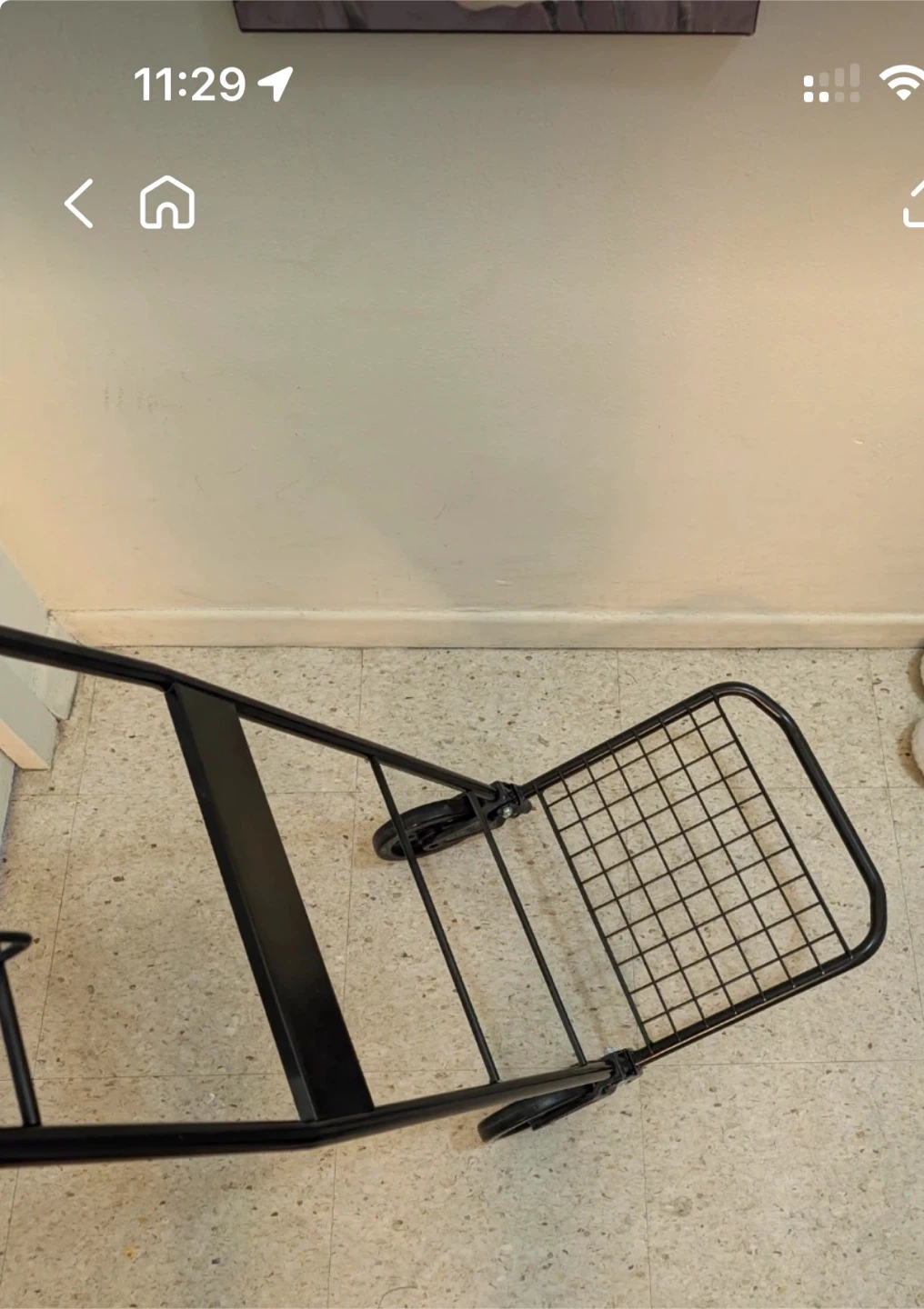 Black Folding Shopping Cart - photo 3