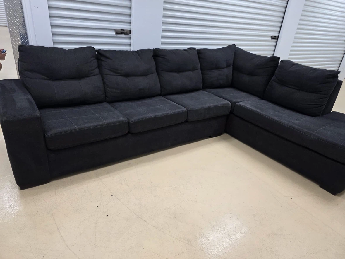 Dark Grey Sectional Sofa - photo 3