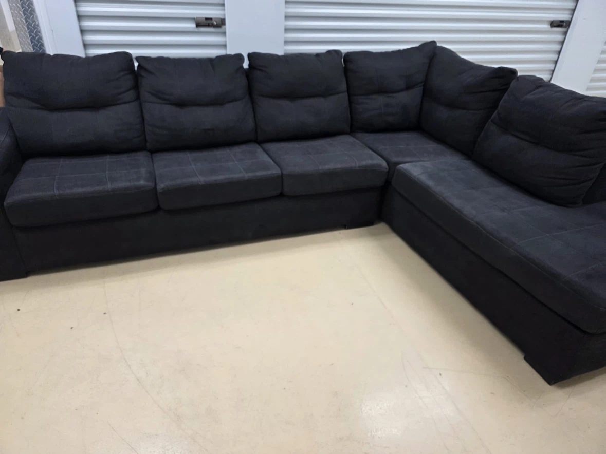 Dark Grey Sectional Sofa - photo 4