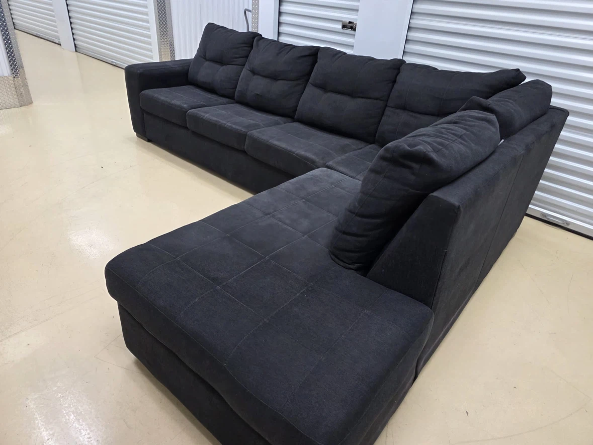 Dark Grey Sectional Sofa - photo 5