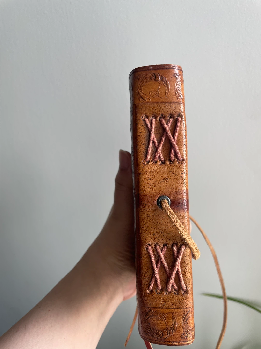Leather Journal with Embossed Design - photo 2