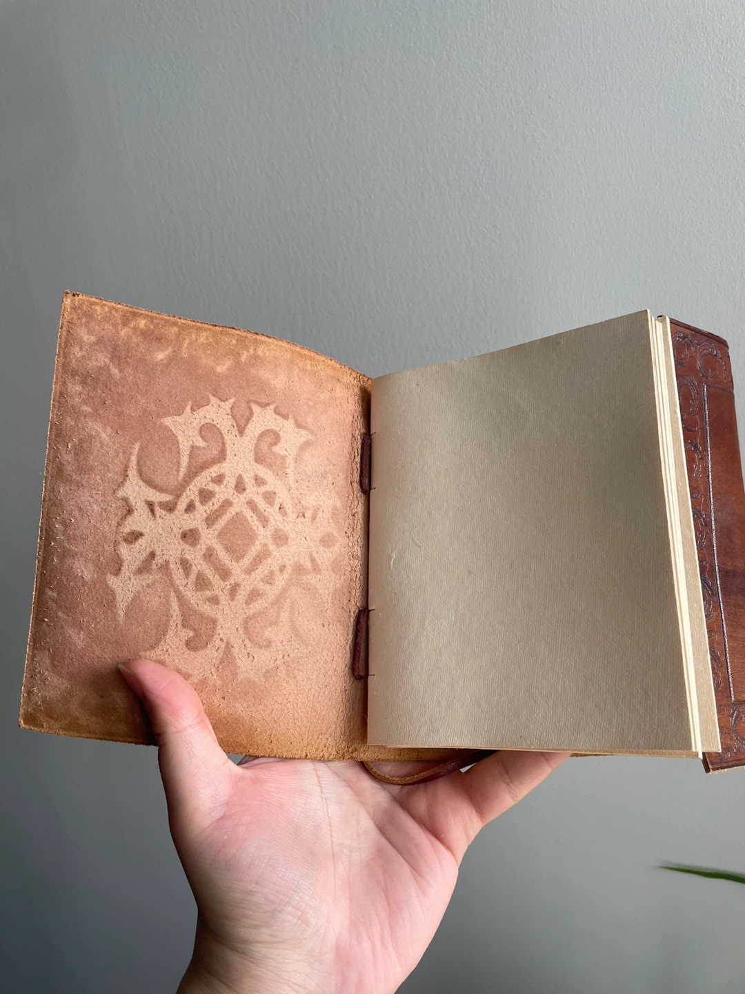 Leather Journal with Embossed Design - photo 4