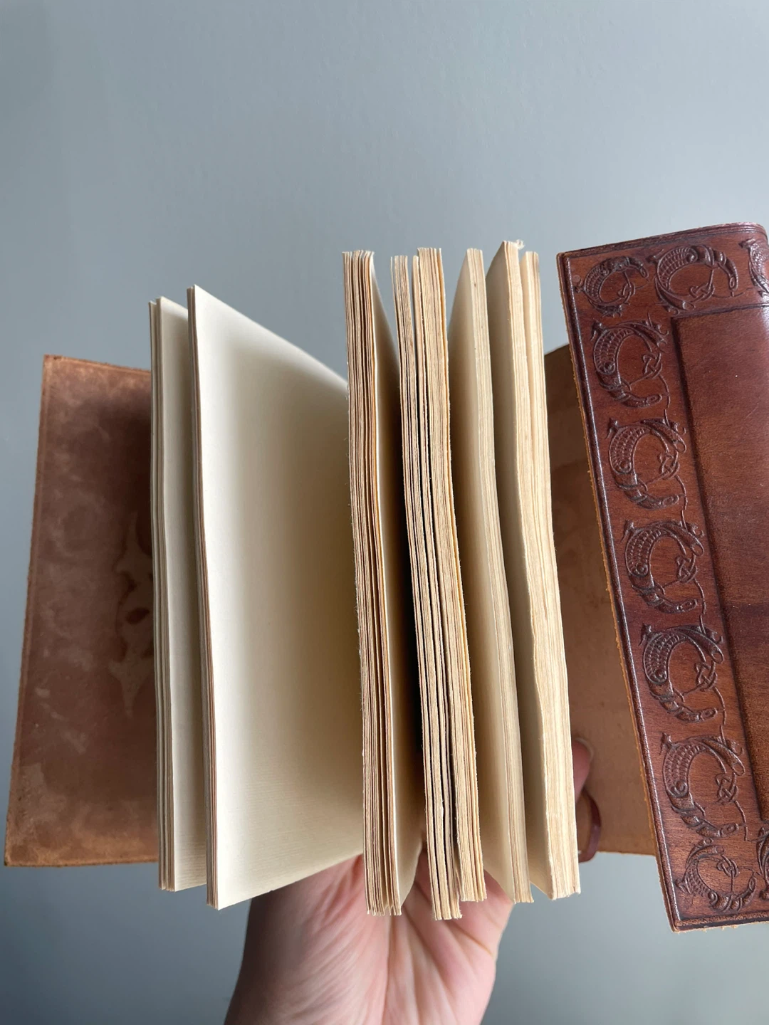 Leather Journal with Embossed Design - photo 5