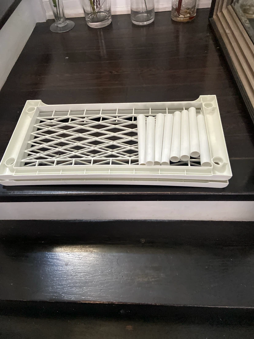 White 2-Tier Stackable Storage Shelf - photo 3