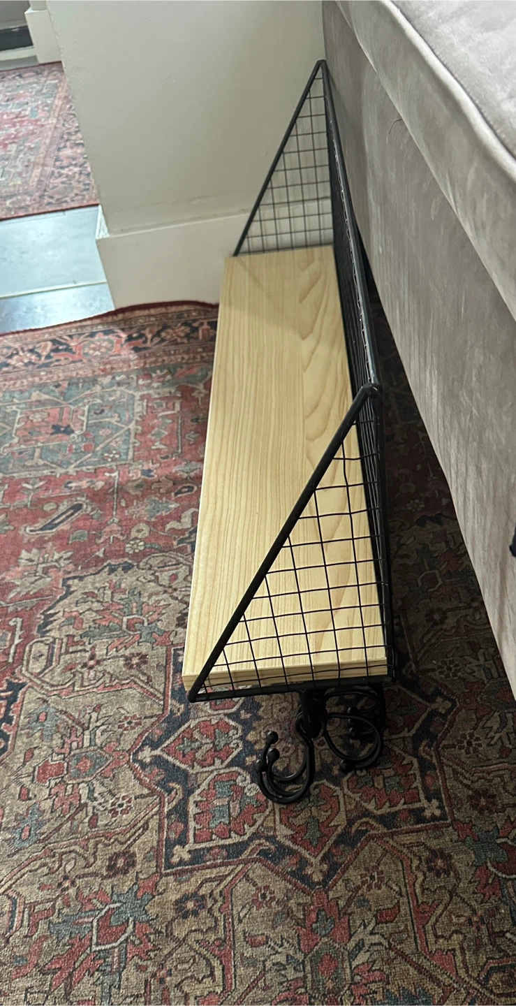 Wall Shelf with Hooks