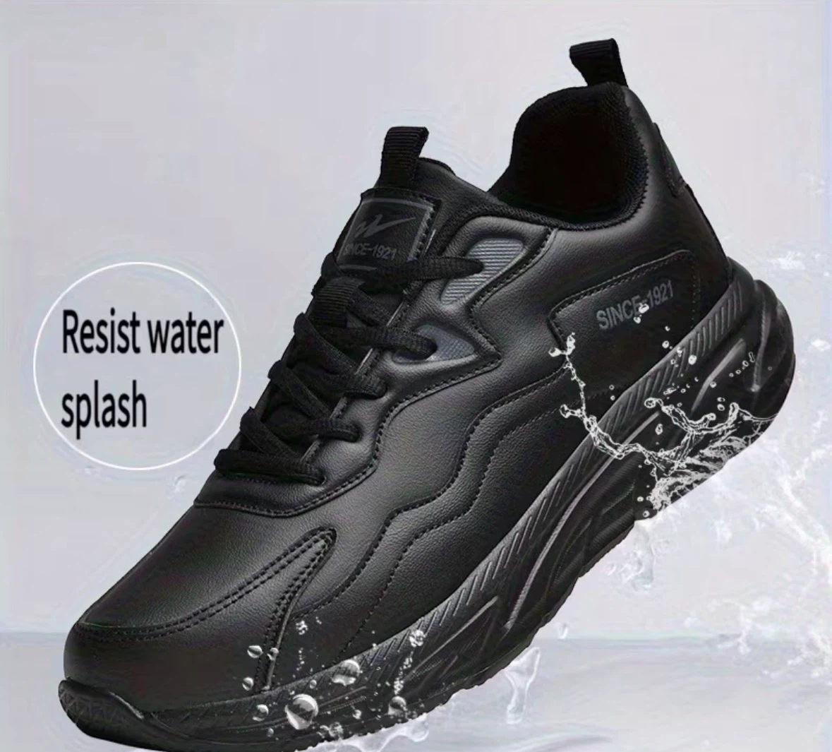 Men's Fashion Casual Shoes - Black - Size 9.5
