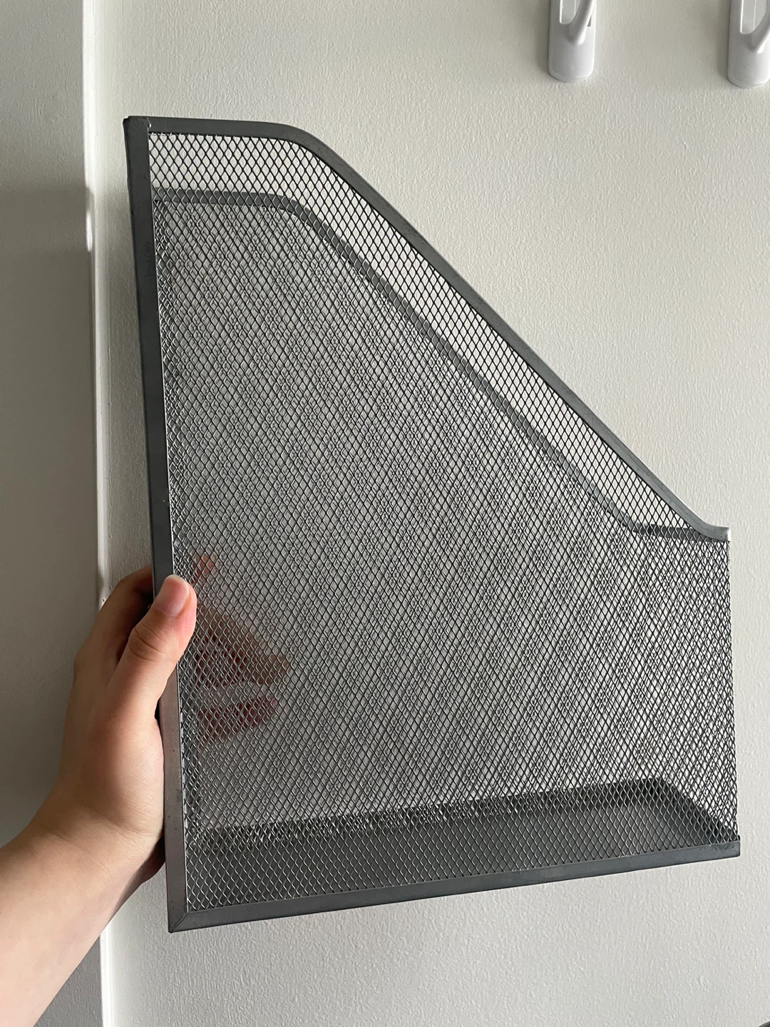 Grey Mesh Magazine Holder