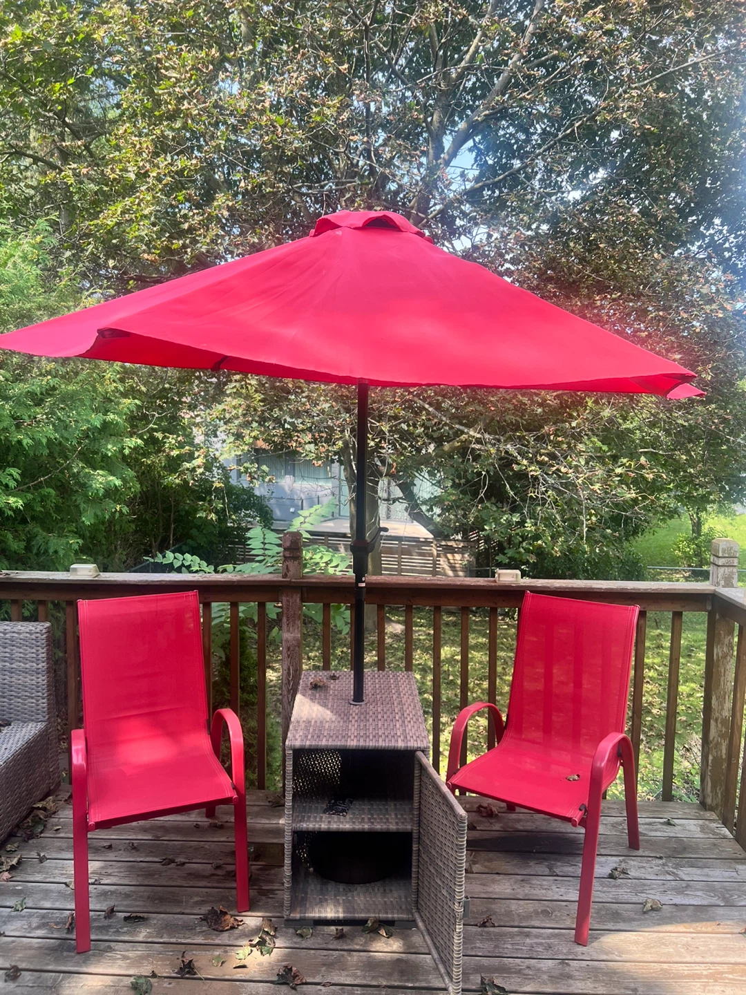 Red Patio Umbrella