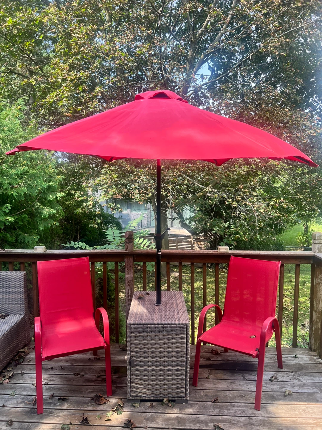 Red Patio Umbrella - photo 2