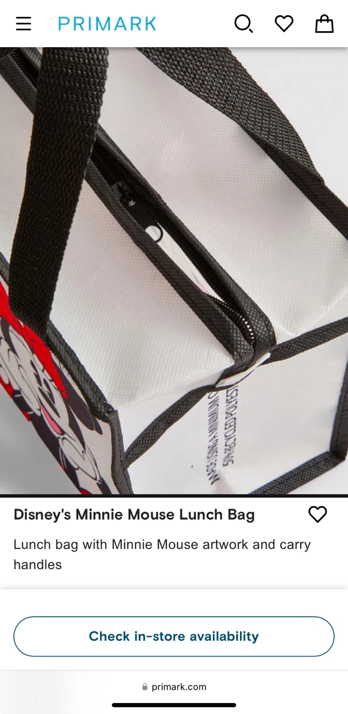 Disney's Minnie Mouse ‘Lunch Bag’ by Primark BNWT - photo 4