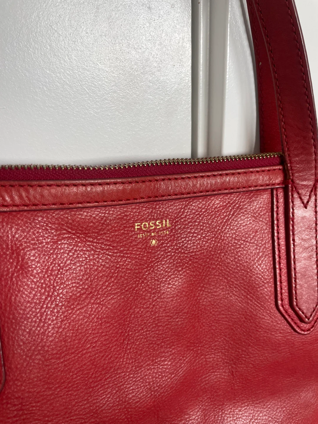 Fossil Red Leather Bag - photo 5