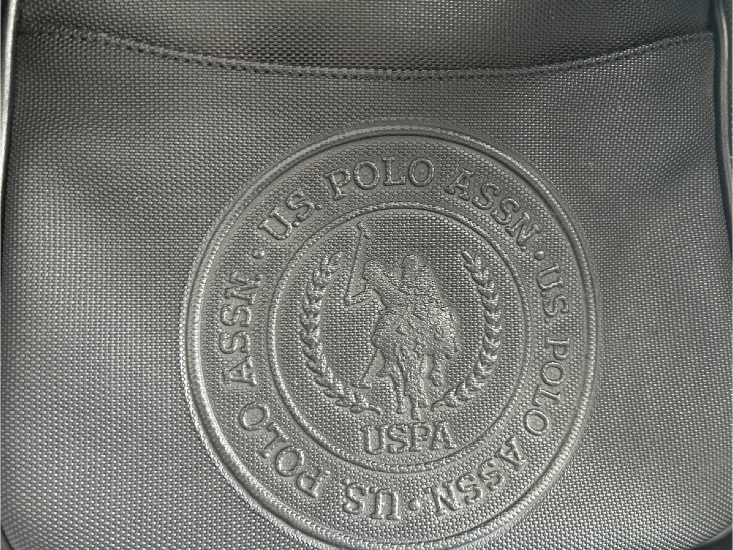 U.S. Polo Assn. Black Messenger Bag
