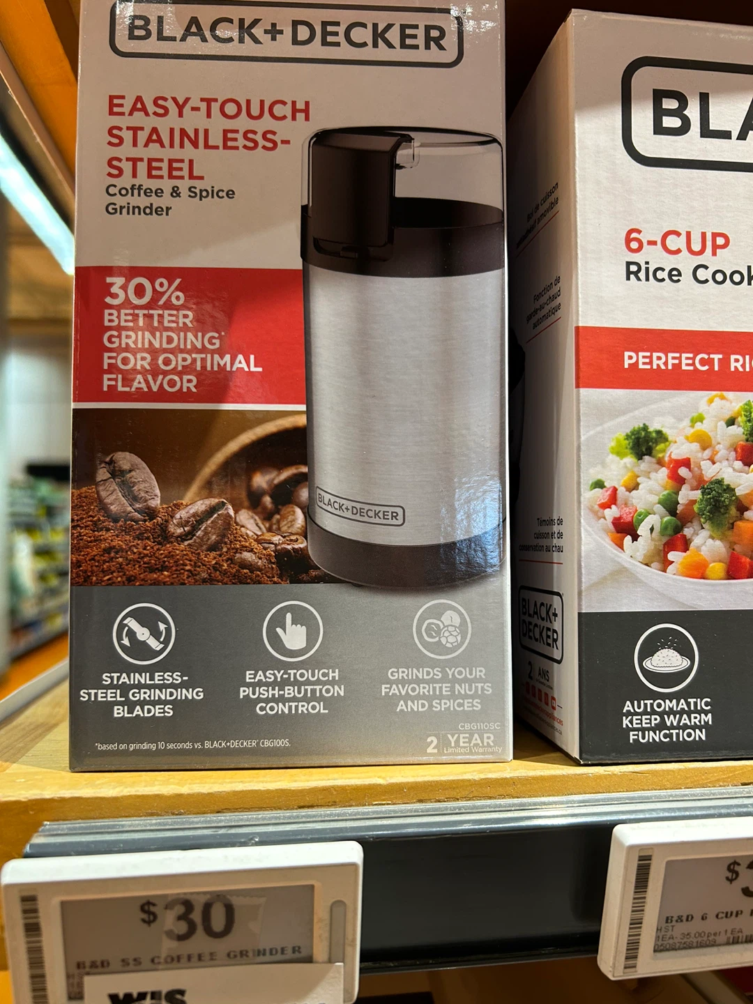 BLACK+DECKER Easy-Touch Coffee & Spice Grinder