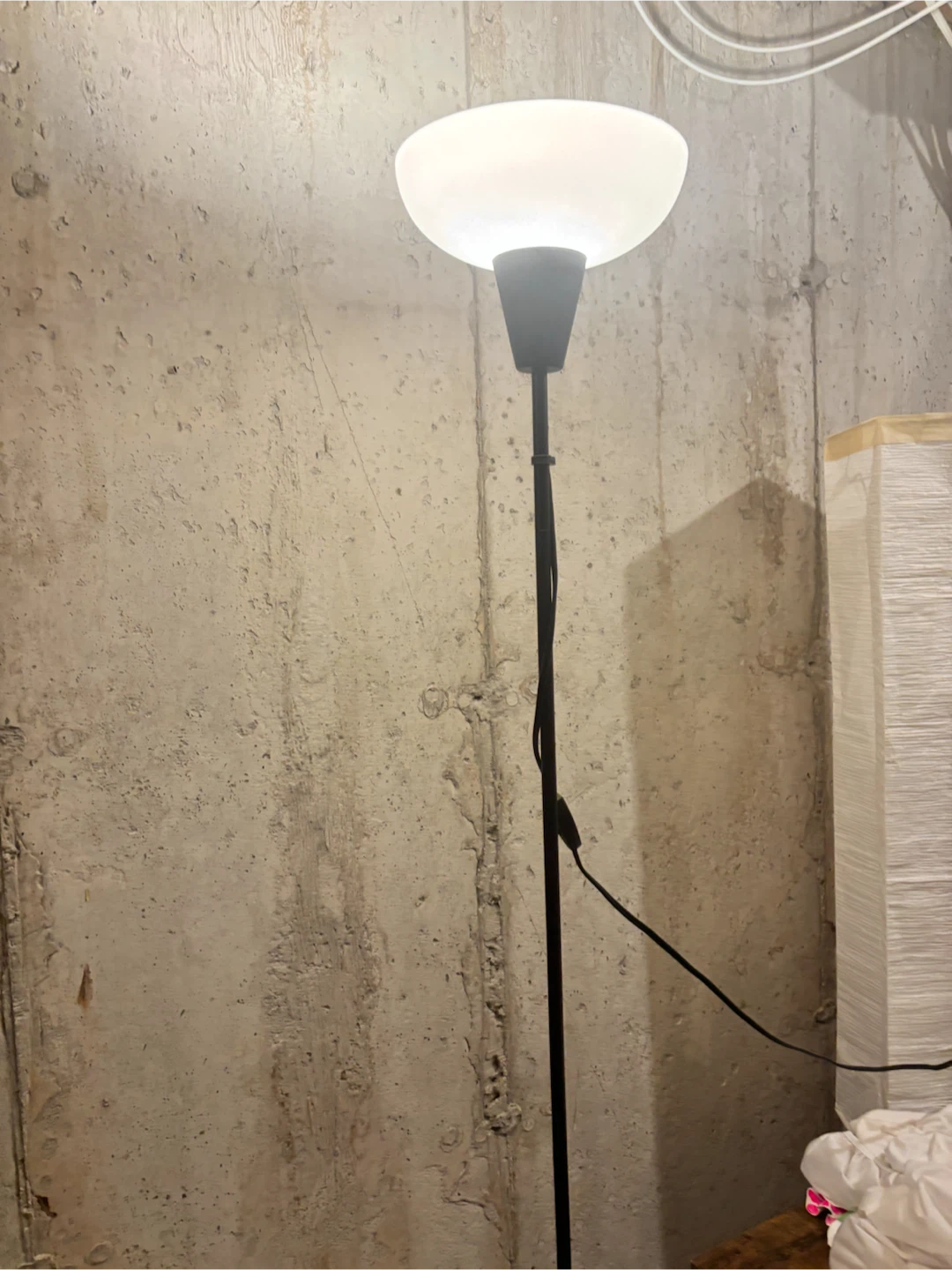 Two Black Floor Lamps
