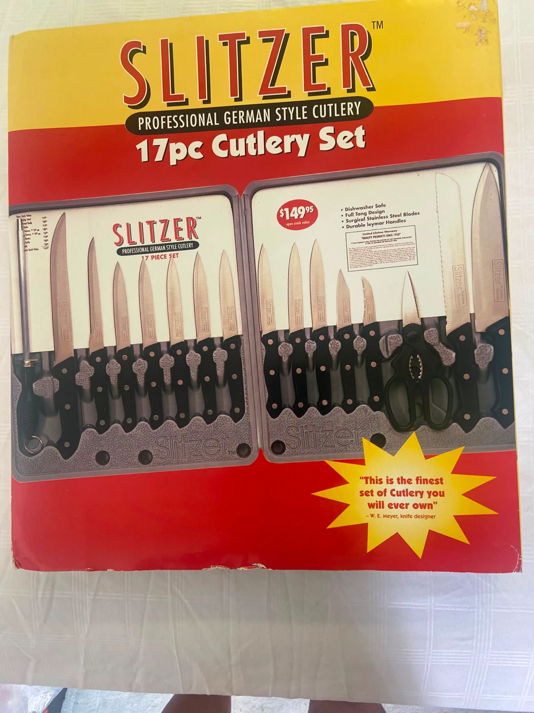 Slitzer Professional German Style Cutlery 17 Piece Set