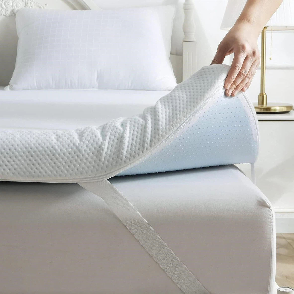 Twin size Cooling Gel Memory Foam Mattress Topper