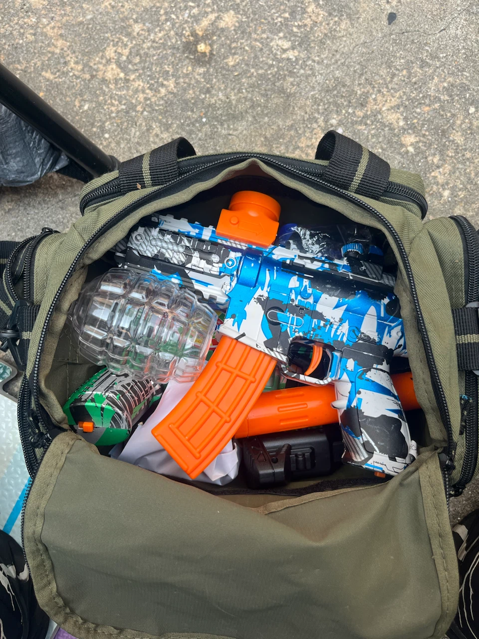 Cabela's Fishing/Tackle Bag with Water Bead Blaster Set