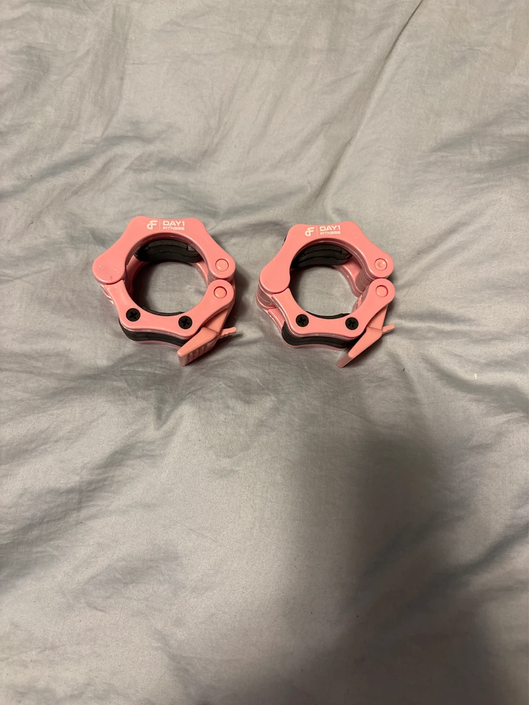 DAY1 Fitness Weight Bar Clips - Pink