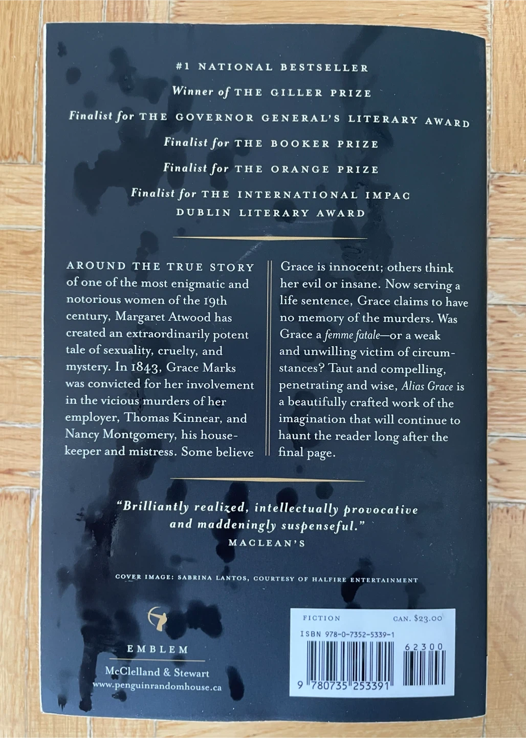 Alias Grace Margaret Atwood Book *New - photo 3