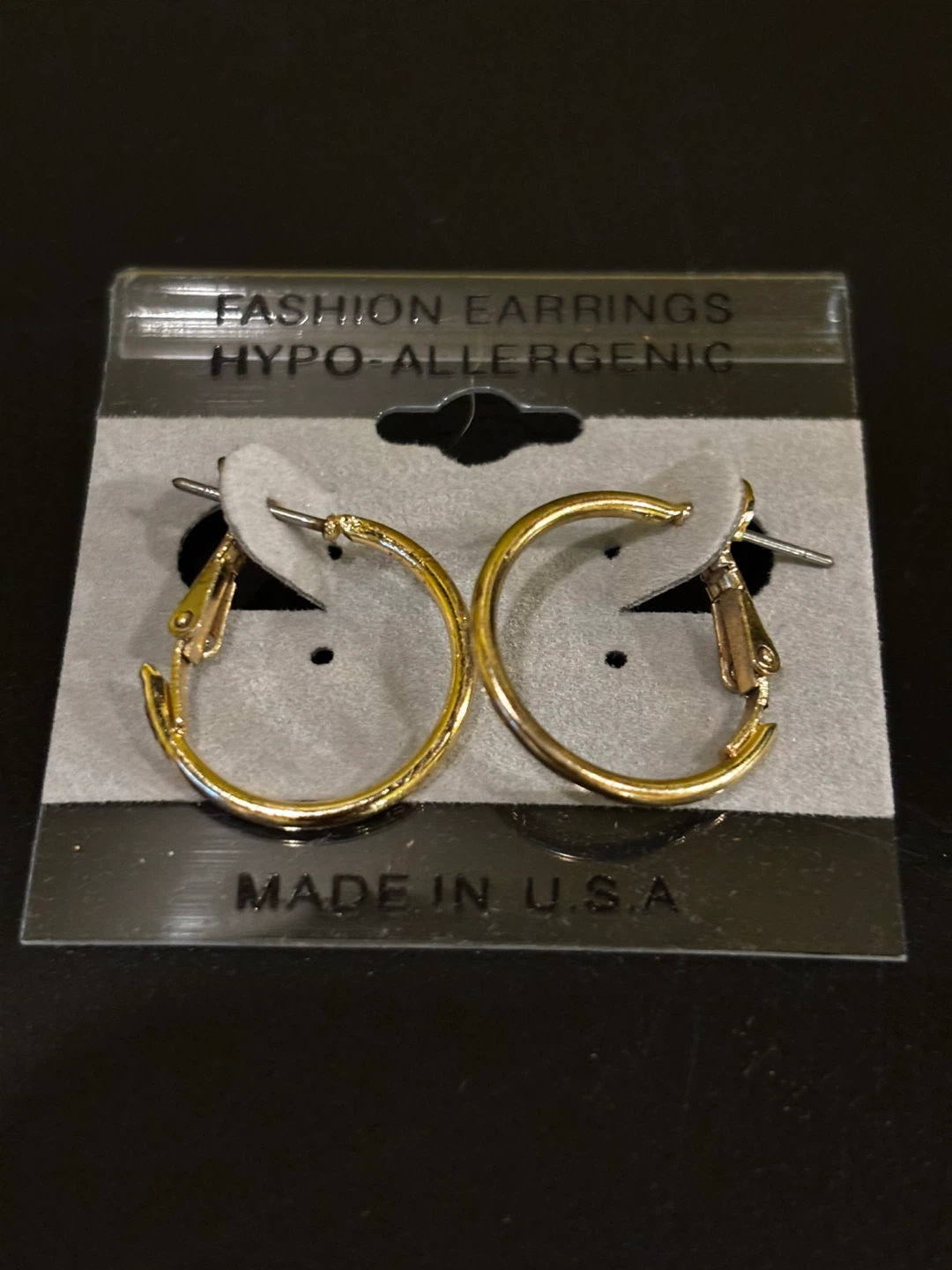 Gold tone Hoop Earrings - Hypo-Allergenic