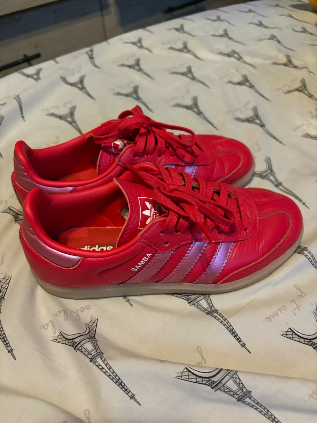 Adidas Samba OG J Red Sneakers
