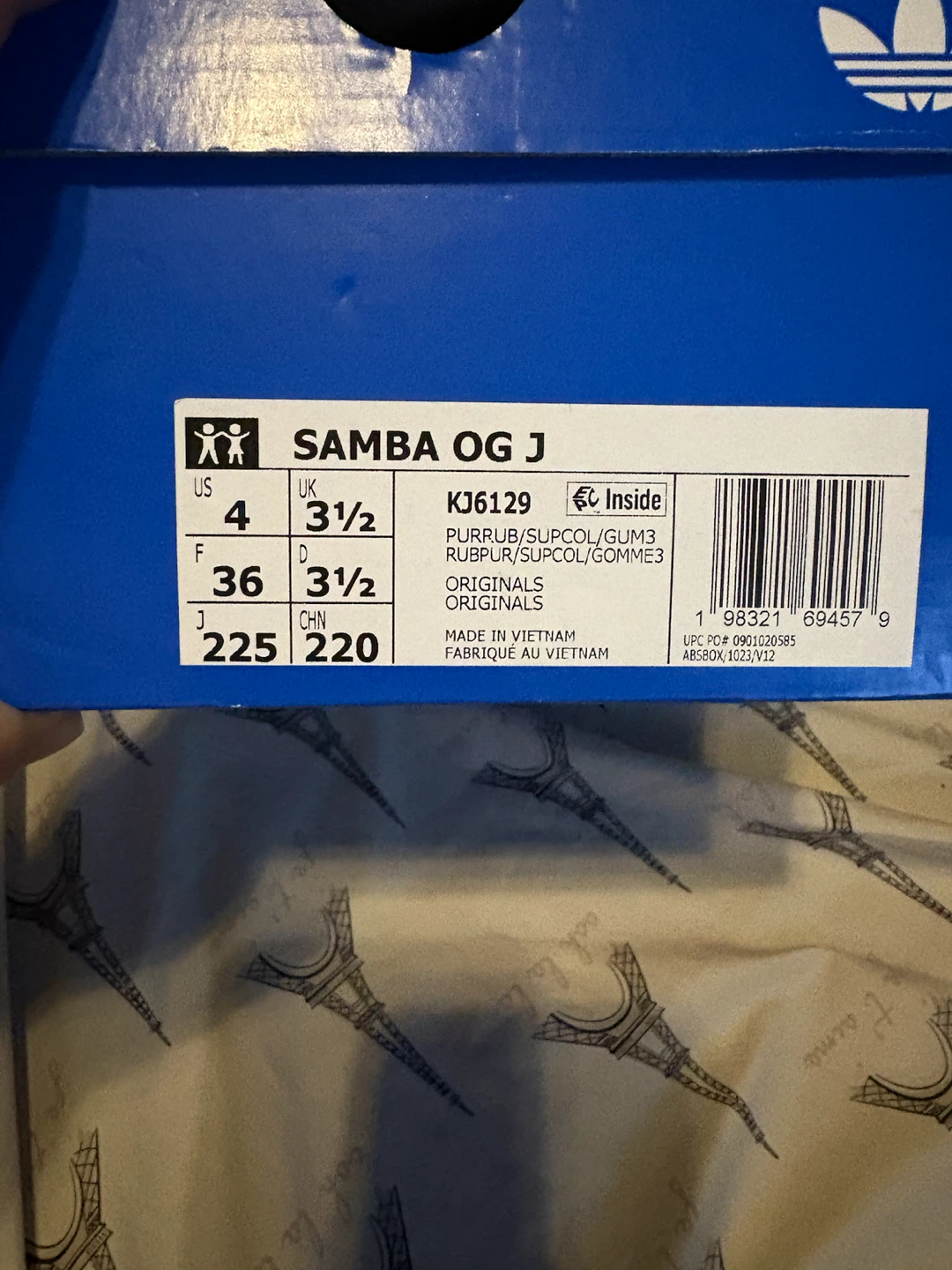 Adidas Samba OG J Red Sneakers - photo 3