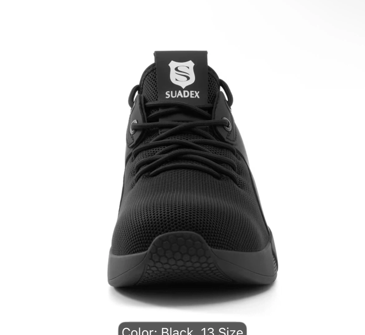 SUADEX Black Steel Toe Safety Shoes - photo 5