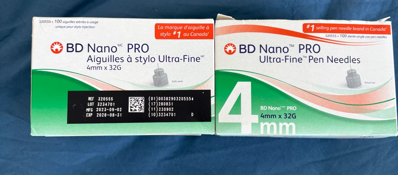 BD Nano PRO Ultra-Fine Pen Needles 4mm x 32G